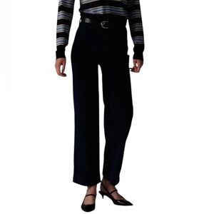 Madewell The Wide Leg Pant in corduroy NWT 29 Classic Black